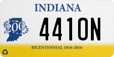 IN license plate 441ON