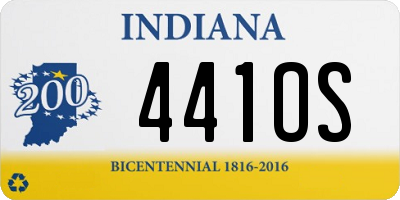 IN license plate 441OS