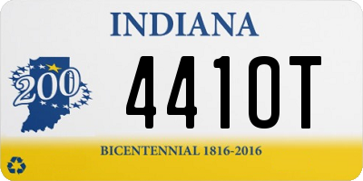 IN license plate 441OT