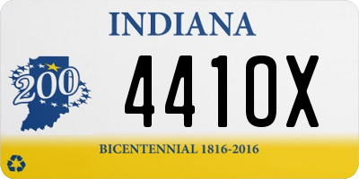 IN license plate 441OX