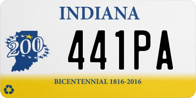 IN license plate 441PA