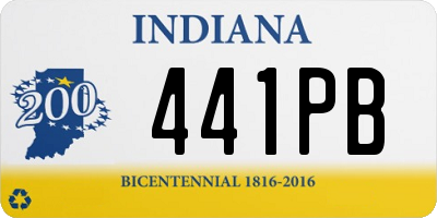 IN license plate 441PB