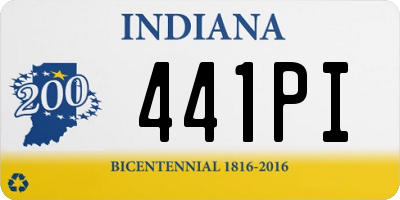 IN license plate 441PI
