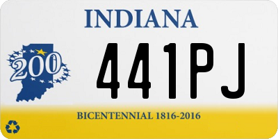 IN license plate 441PJ