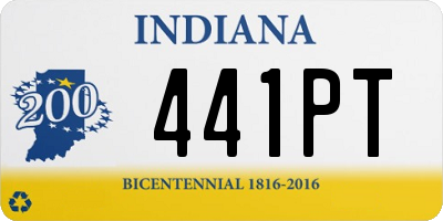 IN license plate 441PT