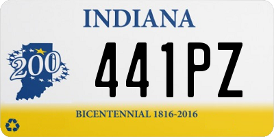 IN license plate 441PZ