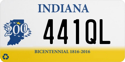 IN license plate 441QL