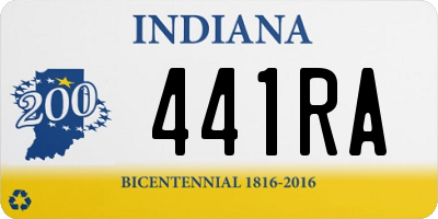 IN license plate 441RA