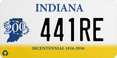 IN license plate 441RE