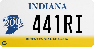 IN license plate 441RI