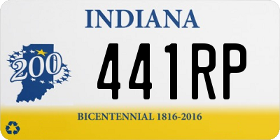 IN license plate 441RP