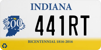 IN license plate 441RT