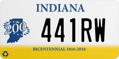 IN license plate 441RW