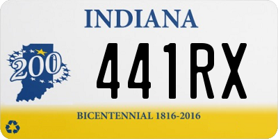 IN license plate 441RX