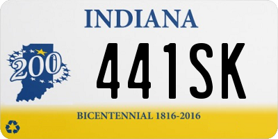 IN license plate 441SK