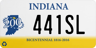 IN license plate 441SL