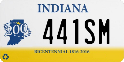 IN license plate 441SM