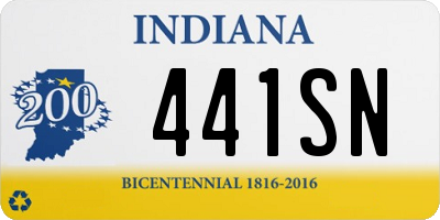 IN license plate 441SN