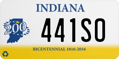 IN license plate 441SO