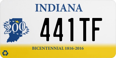 IN license plate 441TF