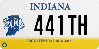 IN license plate 441TH