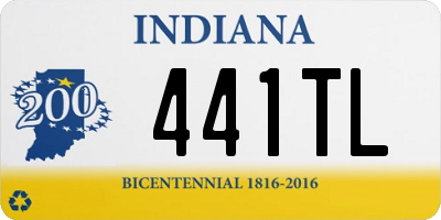 IN license plate 441TL