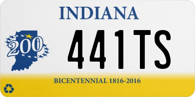 IN license plate 441TS