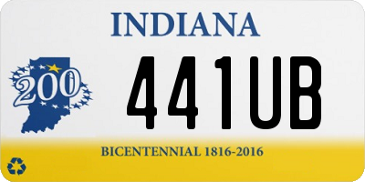 IN license plate 441UB