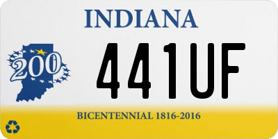 IN license plate 441UF