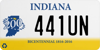 IN license plate 441UN
