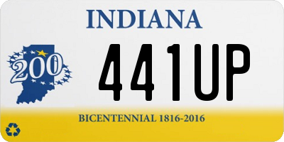IN license plate 441UP
