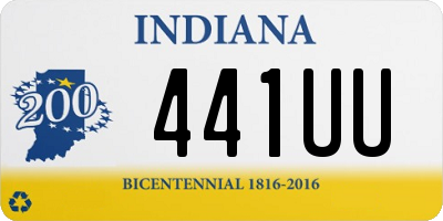 IN license plate 441UU