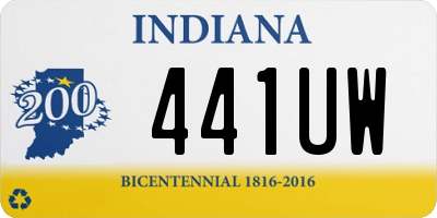 IN license plate 441UW