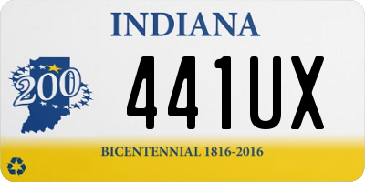 IN license plate 441UX