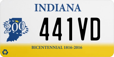 IN license plate 441VD