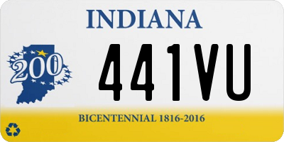 IN license plate 441VU