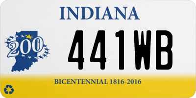 IN license plate 441WB