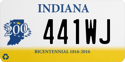 IN license plate 441WJ