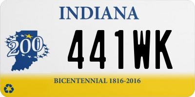 IN license plate 441WK