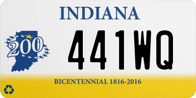 IN license plate 441WQ