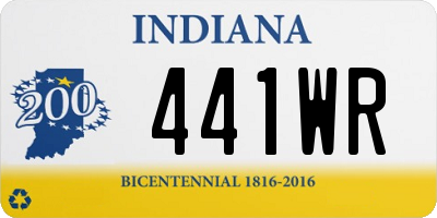 IN license plate 441WR