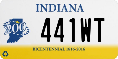 IN license plate 441WT