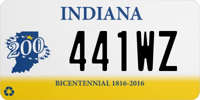 IN license plate 441WZ