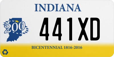 IN license plate 441XD