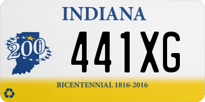 IN license plate 441XG