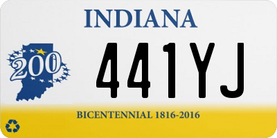 IN license plate 441YJ