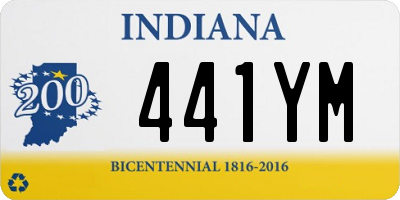 IN license plate 441YM