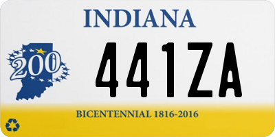 IN license plate 441ZA