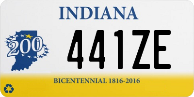 IN license plate 441ZE