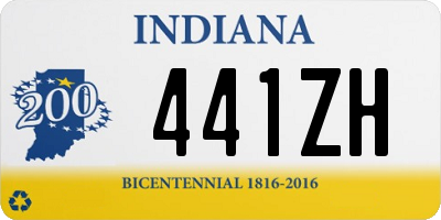 IN license plate 441ZH